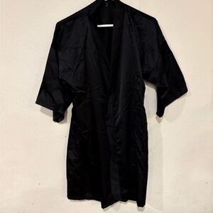 Elegant Black Women's Silky Robe